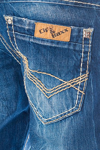 61fomyrosl.jpg Cipo & Baxx Herren Jeans Hose mit Nähten für Aktive Männer im Urbanen AlltagComfortable Jeans Hose mit ModernemDesign un